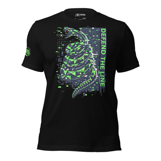 Defend the Line Digital Black T-Shirt  Infidel Collective