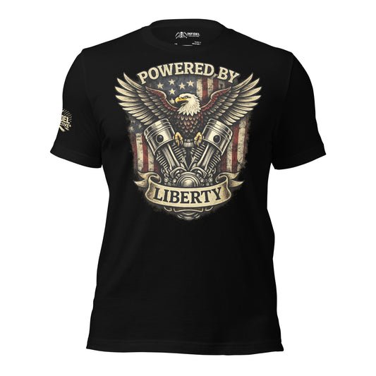 Biker V-Twin Powered by Liberty Black Tee  Infidel Collective