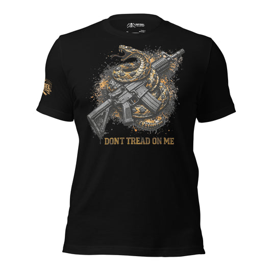 Snake Wrapped AR15 Black T-Shirt  Infidel Collective
