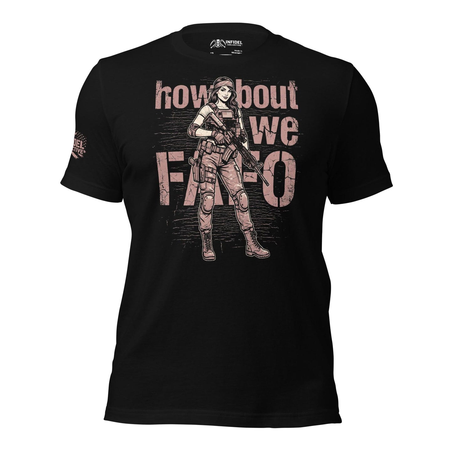 Tactical Women FAFO Too Women's Black Tee  Infidel Collective