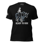 Ready to Ride the Bull Women's Black Tee  Infidel Collective