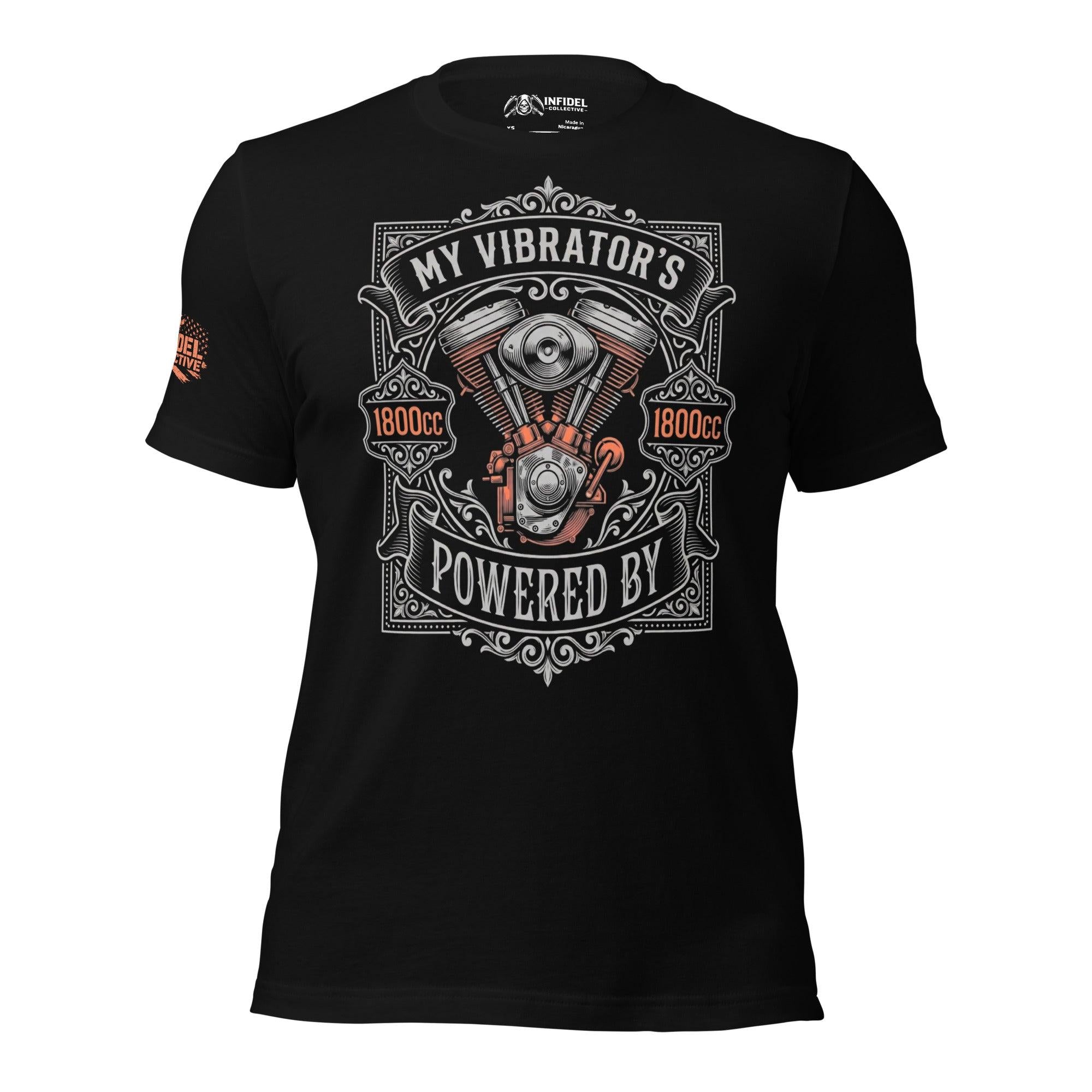 Powered by 1800cc's Black Women's T-Shirt  Infidel Collective