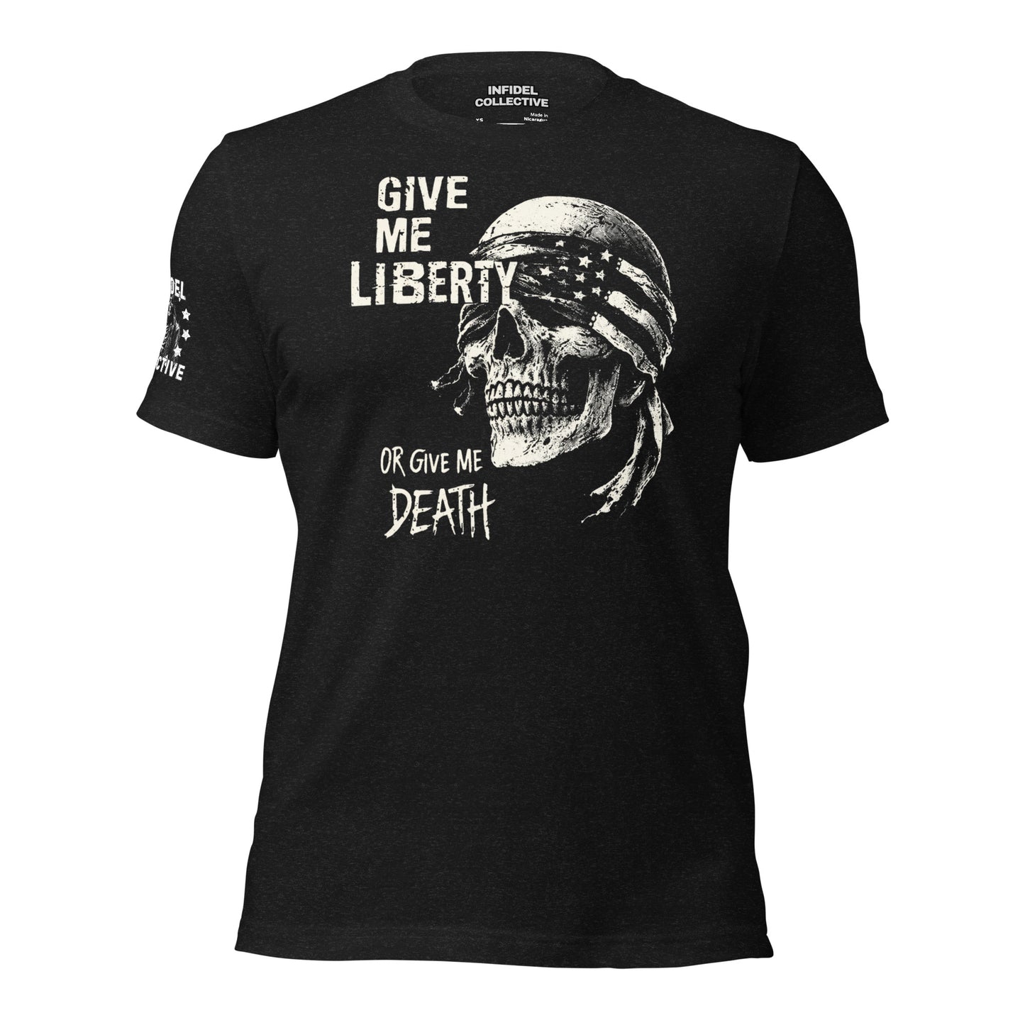 Liberty or Death Black T-Shirt  Infidel Collective