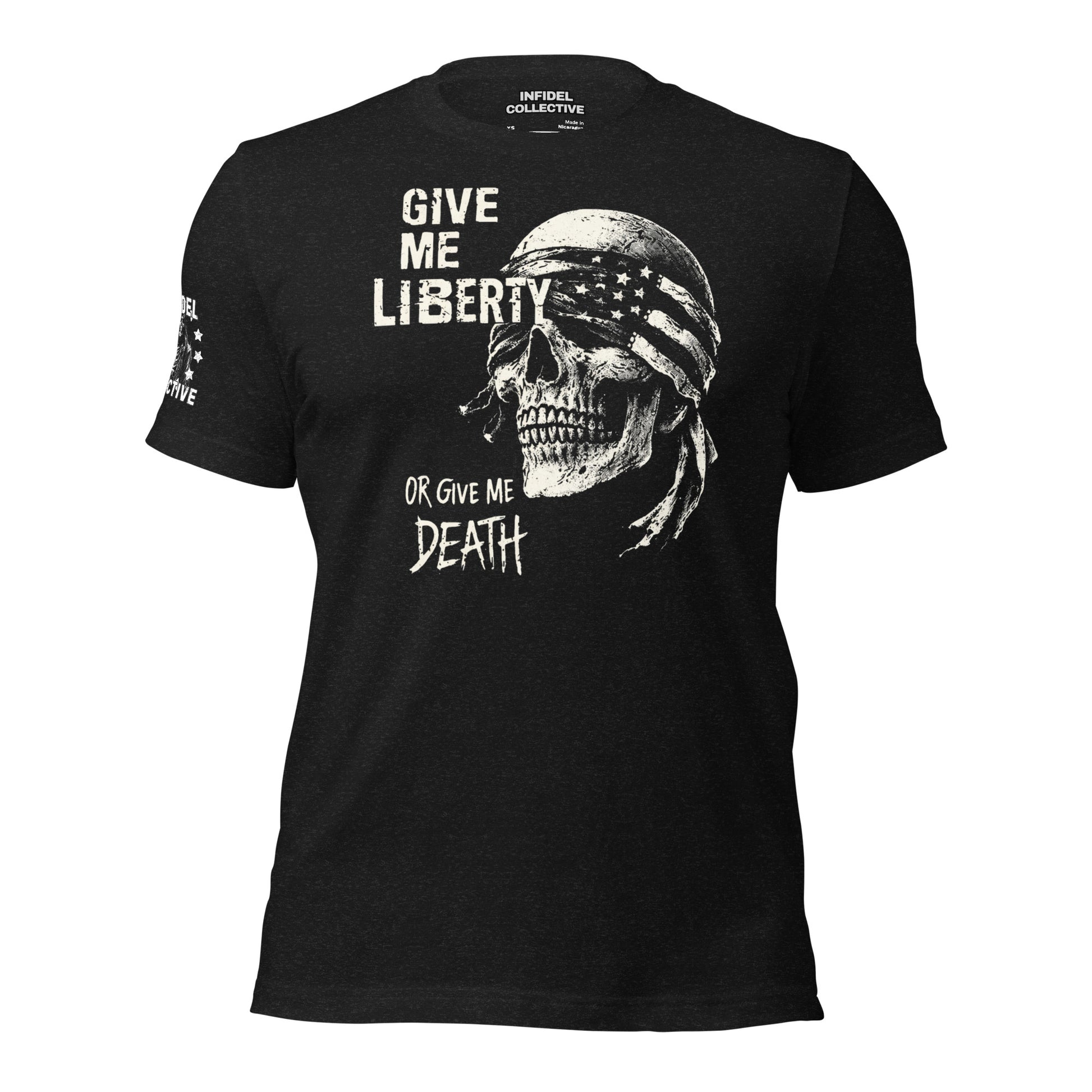 Liberty or Death Black T-Shirt  Infidel Collective