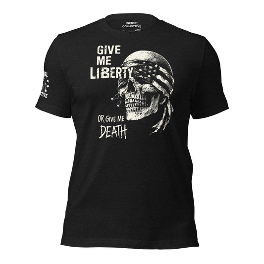 Liberty or Death Black T-Shirt  Infidel Collective