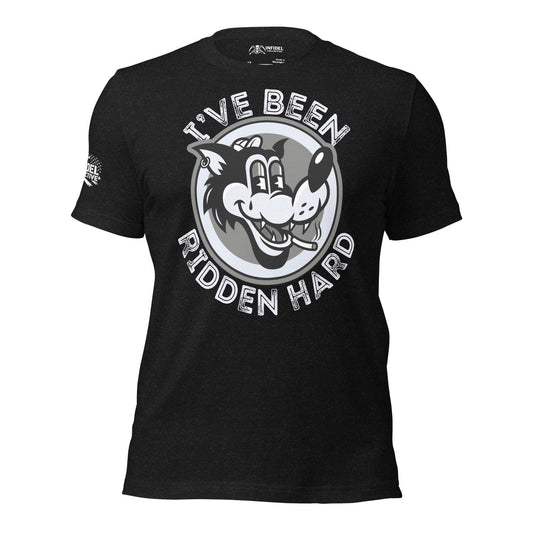 Ridden Hard Black T Shirt  Infidel Collective