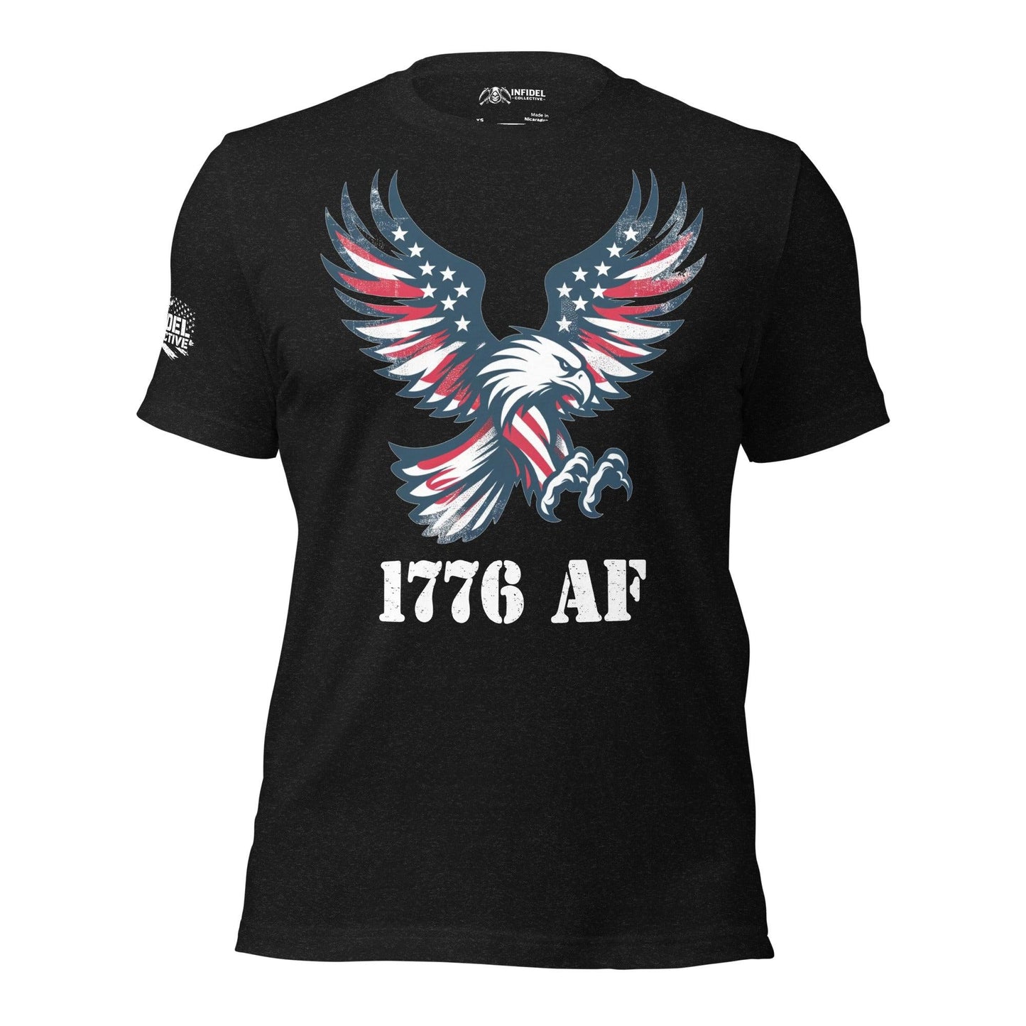 Vintage 1776 AF Black Heather T-Shirt  Infidel Collective