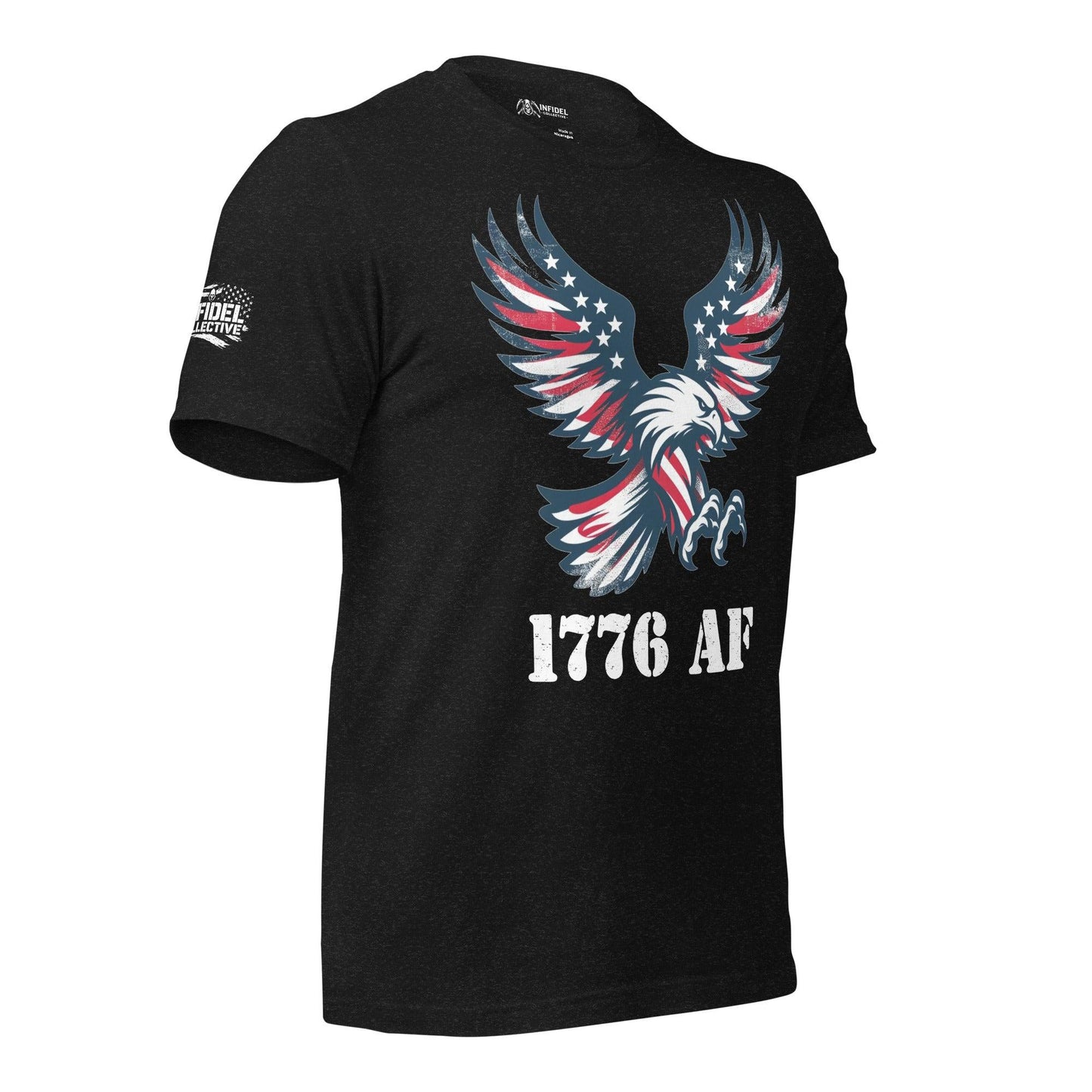 Vintage 1776 AF Black Heather T-Shirt  Infidel Collective