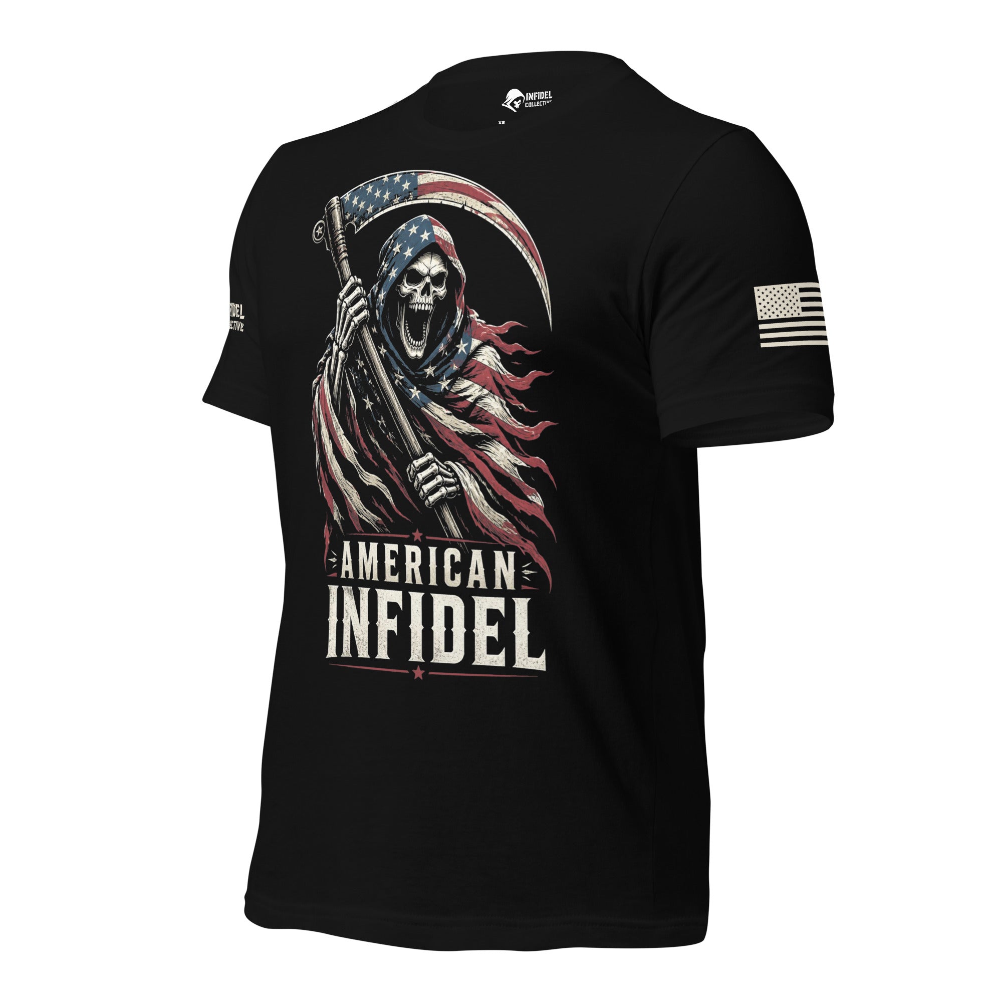 TALL American Infidel Flag Bearer Reaper Tee