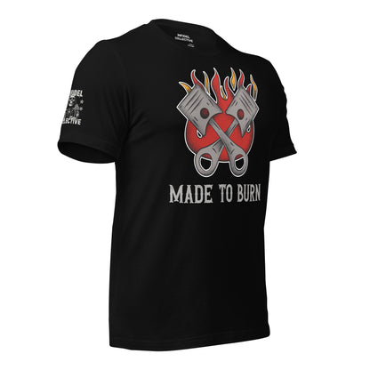 Made to Burn Black T Shirt for Gear Heads & Bikers  Infidel Collective