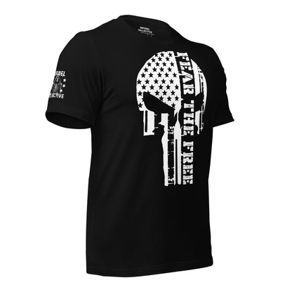 Fear the Free T-Shirt | Patriotic Skull Flag Graphic Tee  Infidel Collective