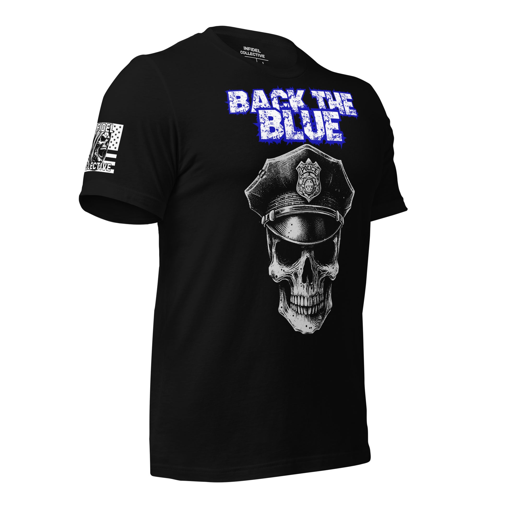 Back the Blue Skull T-Shirt  Infidel Collective