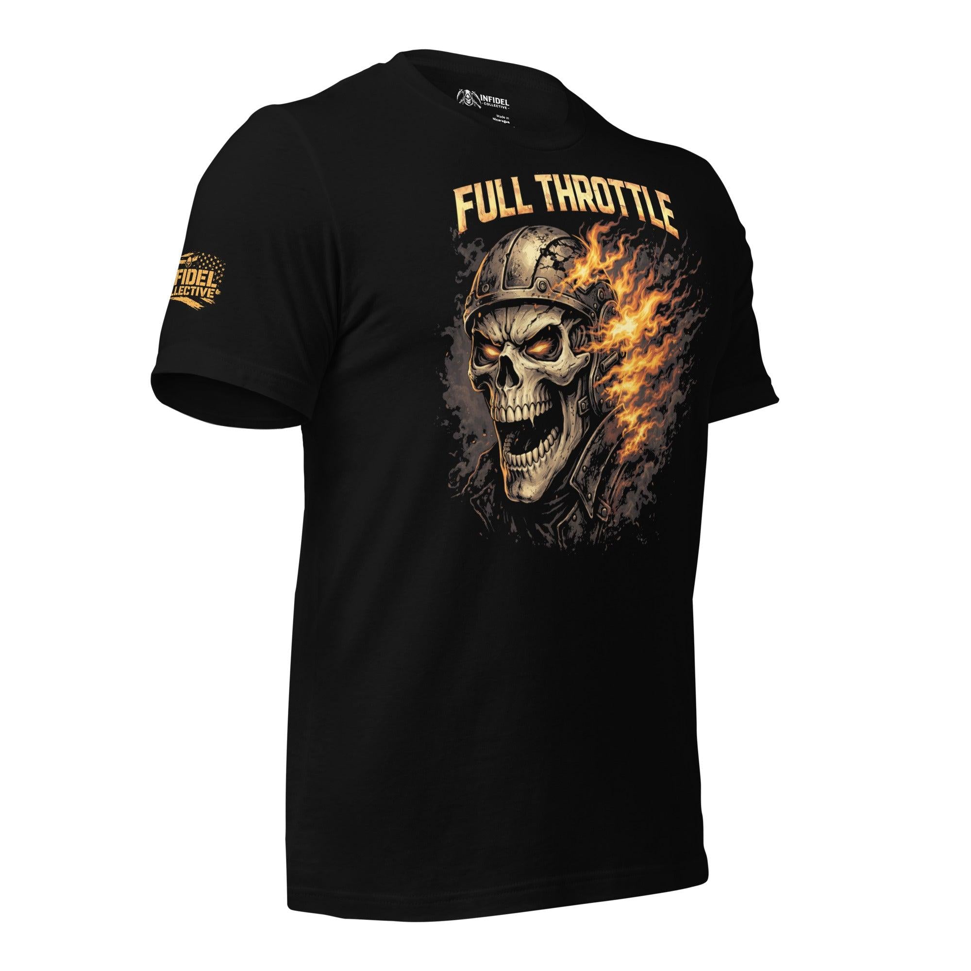 Full Throttle Biker Black T Shirt  Infidel Collective