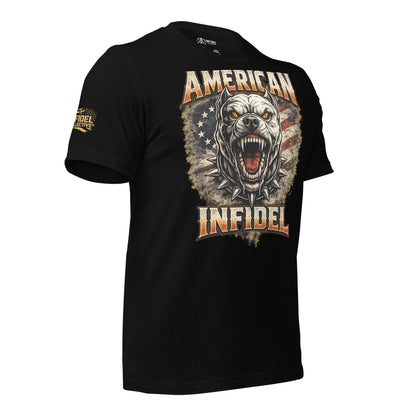 American Infidel Bulldog Black T-Shirt  Infidel Collective