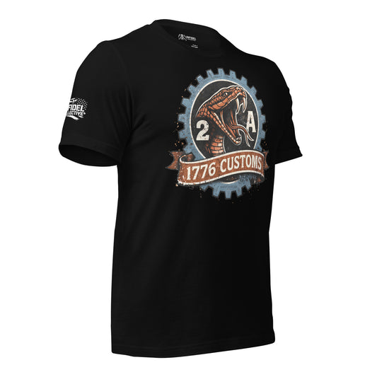 1776 Copper Customs Black T-Shirt  Infidel Collective