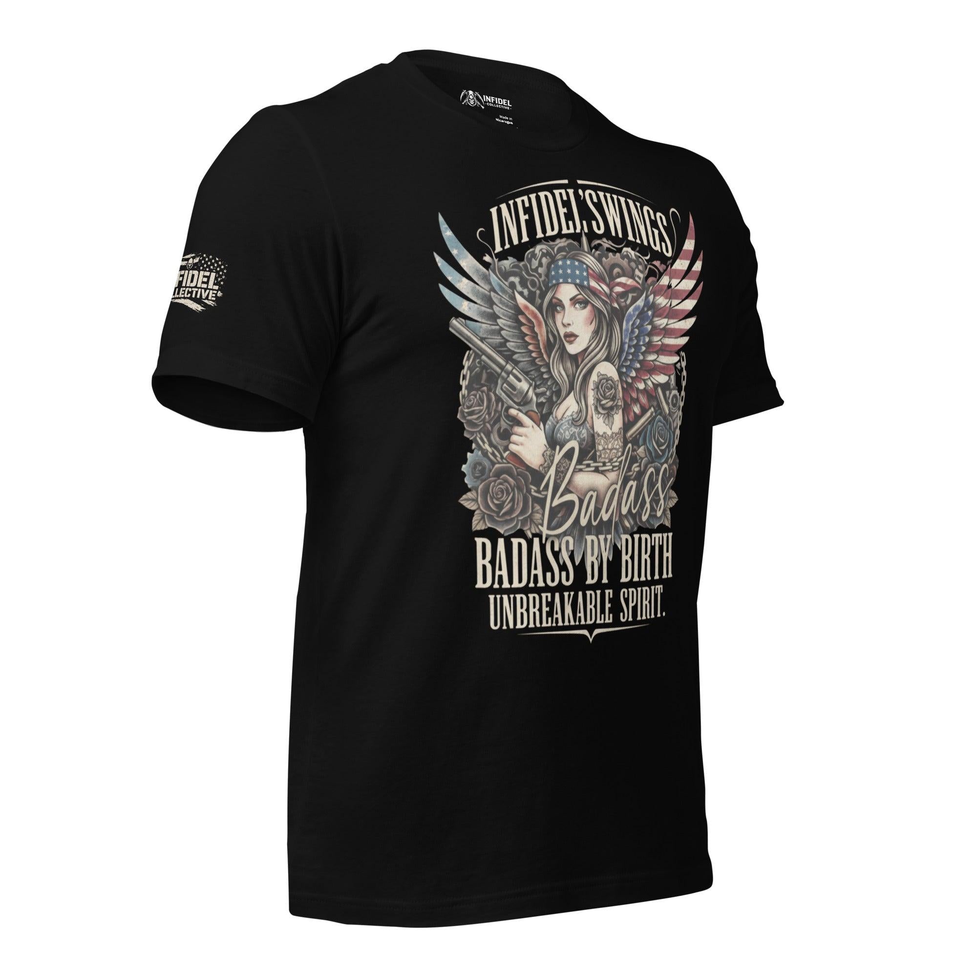 Unbreakable Spirit Women's Black T-Shirt  Infidel Collective