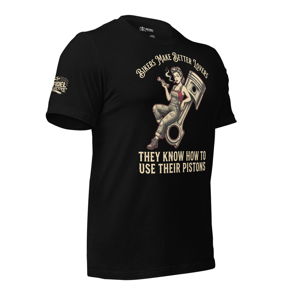 Bikers Make Better Lovers Women's Black T Shirt  Infidel Collective