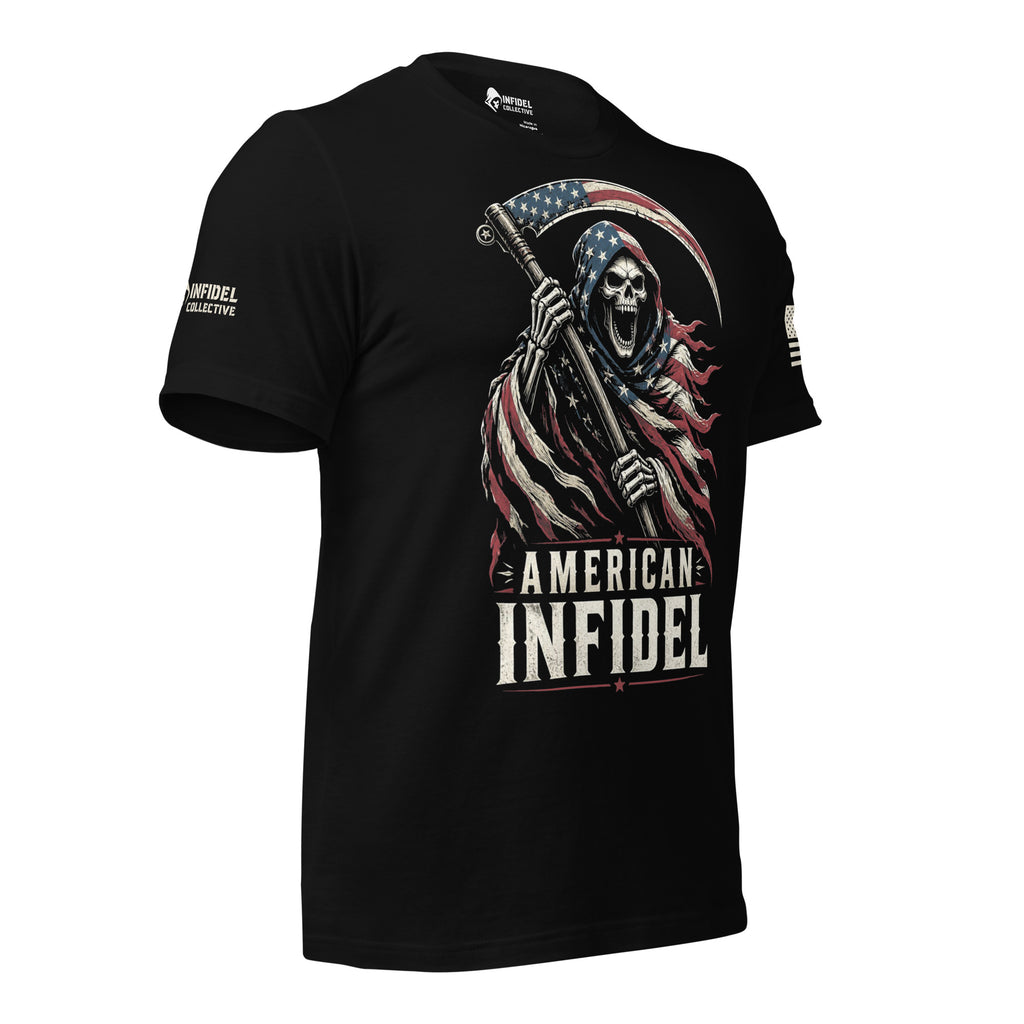 TALL American Infidel Flag Bearer Reaper Tee