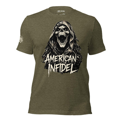American Infidel Heather Green Tee  Infidel Collective