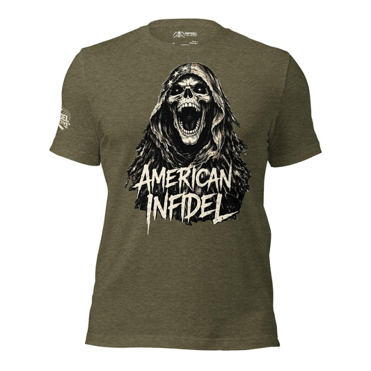 American Infidel Heather Green Tee  Infidel Collective