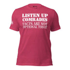 Facts Not Optional Heather Red T-Shirt  Infidel Collective
