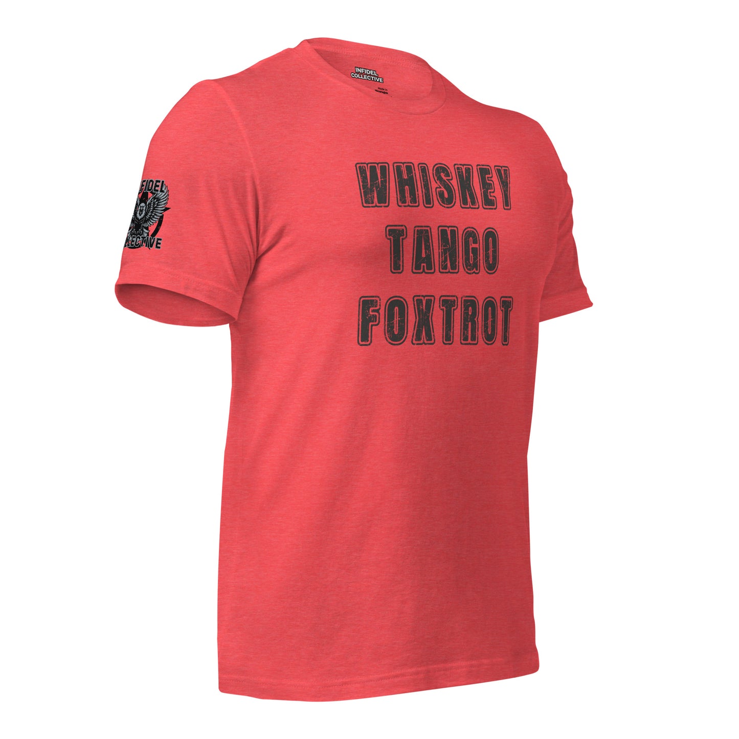 Whiskey Tango Foxtrot - Funny NSFW Shirts WTF Red Tee  Infidel Collective