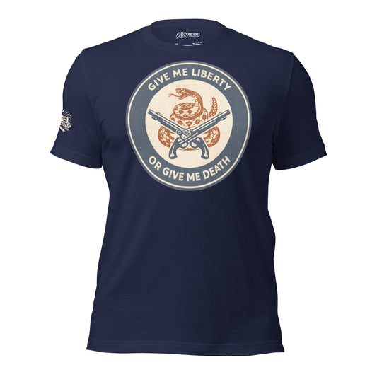 Vintage Gadsden Pistols Navy T-Shirt  Infidel Collective