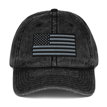Vintage Tactical Old Glory Black & Grey USA Flag on 6 Colors of Hats  Infidel Collective