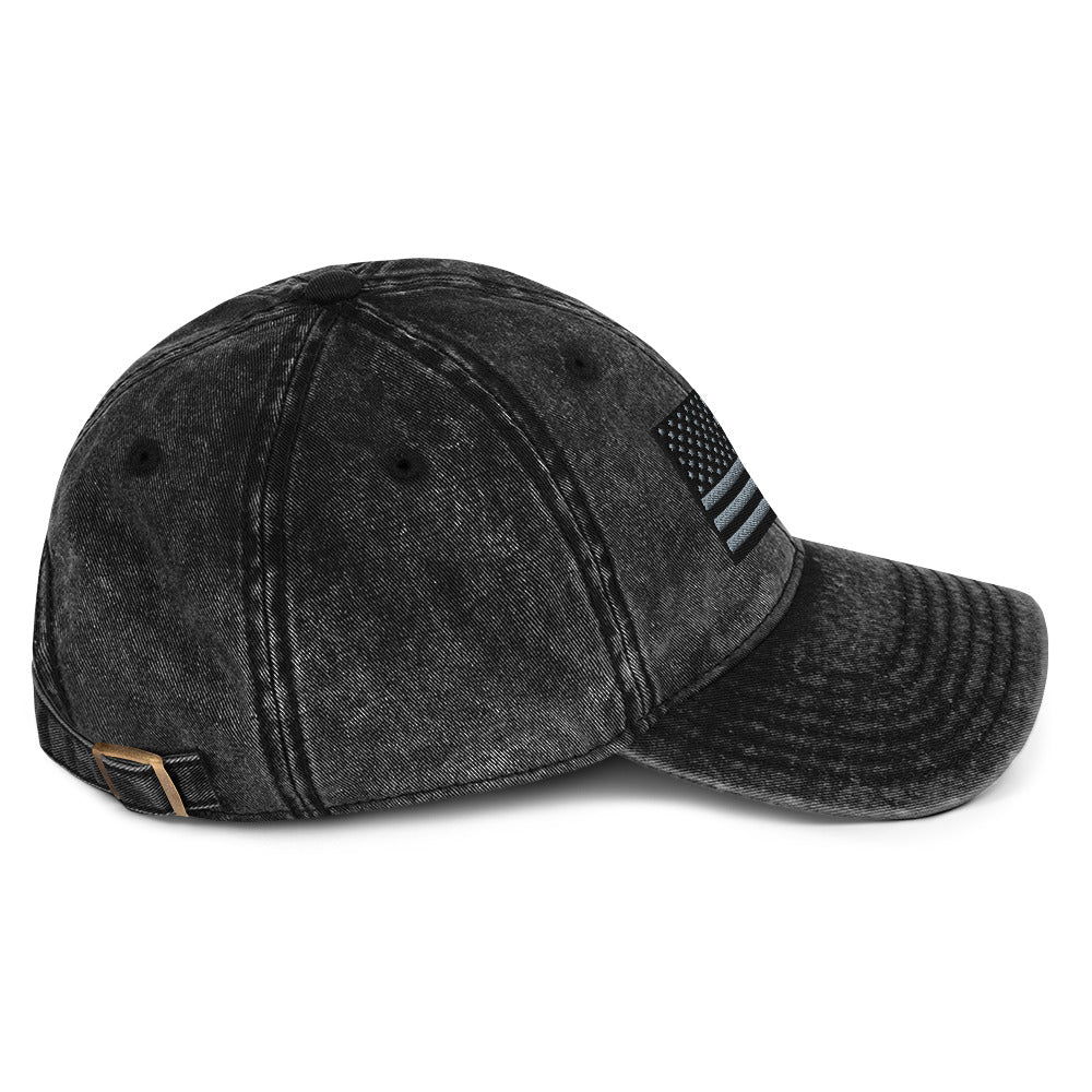 Vintage Tactical Old Glory Black & Grey USA Flag on 6 Colors of Hats  Infidel Collective