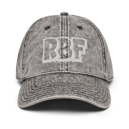 Charcoal-Grey RBF Vintage Baseball Cap – Resting Bitch Face Hat for Women Infidel Collective