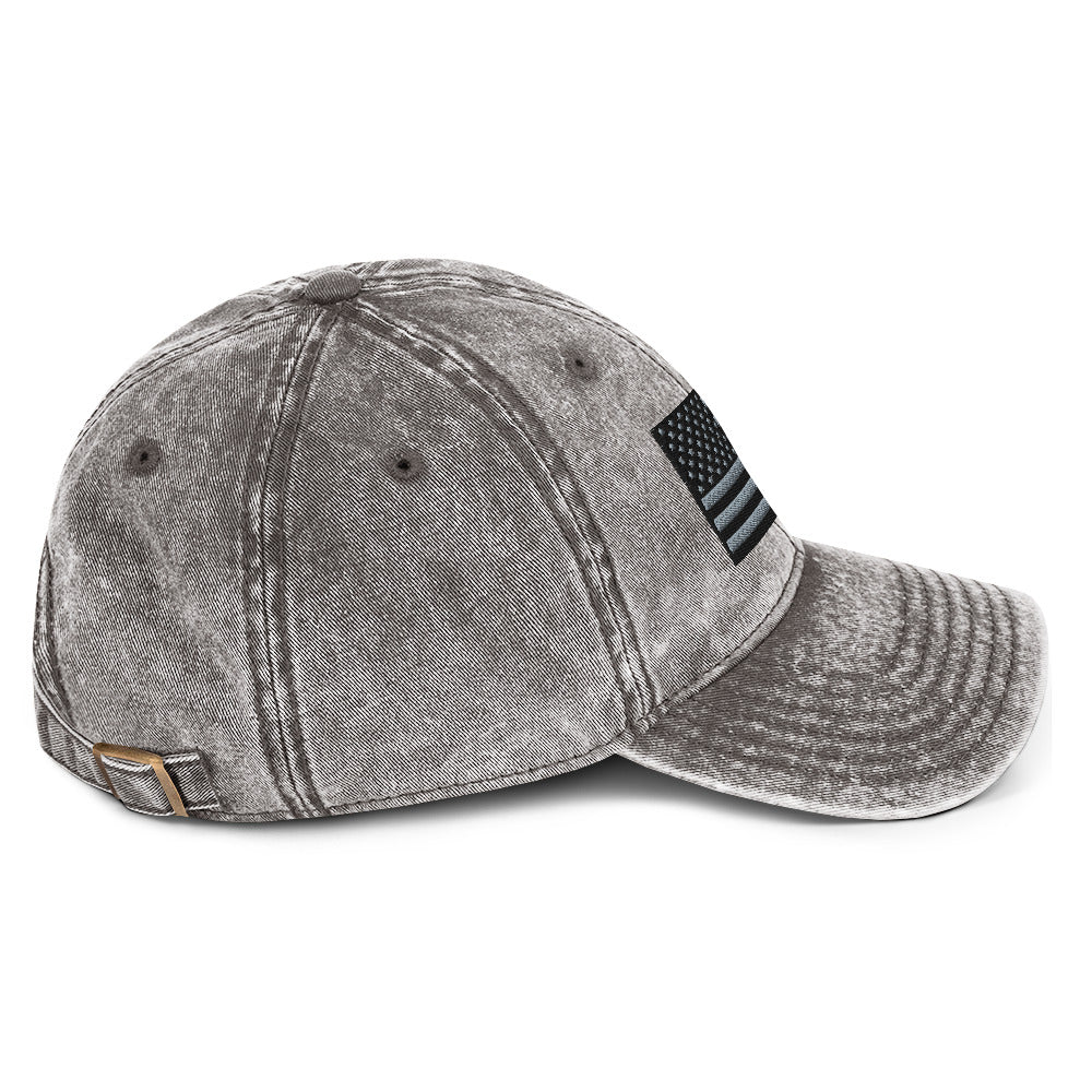 Vintage Tactical Old Glory Black & Grey USA Flag on 6 Colors of Hats  Infidel Collective