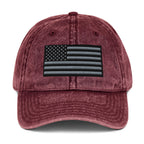 Vintage Tactical Old Glory Black & Grey USA Flag on 6 Colors of Hats  Infidel Collective