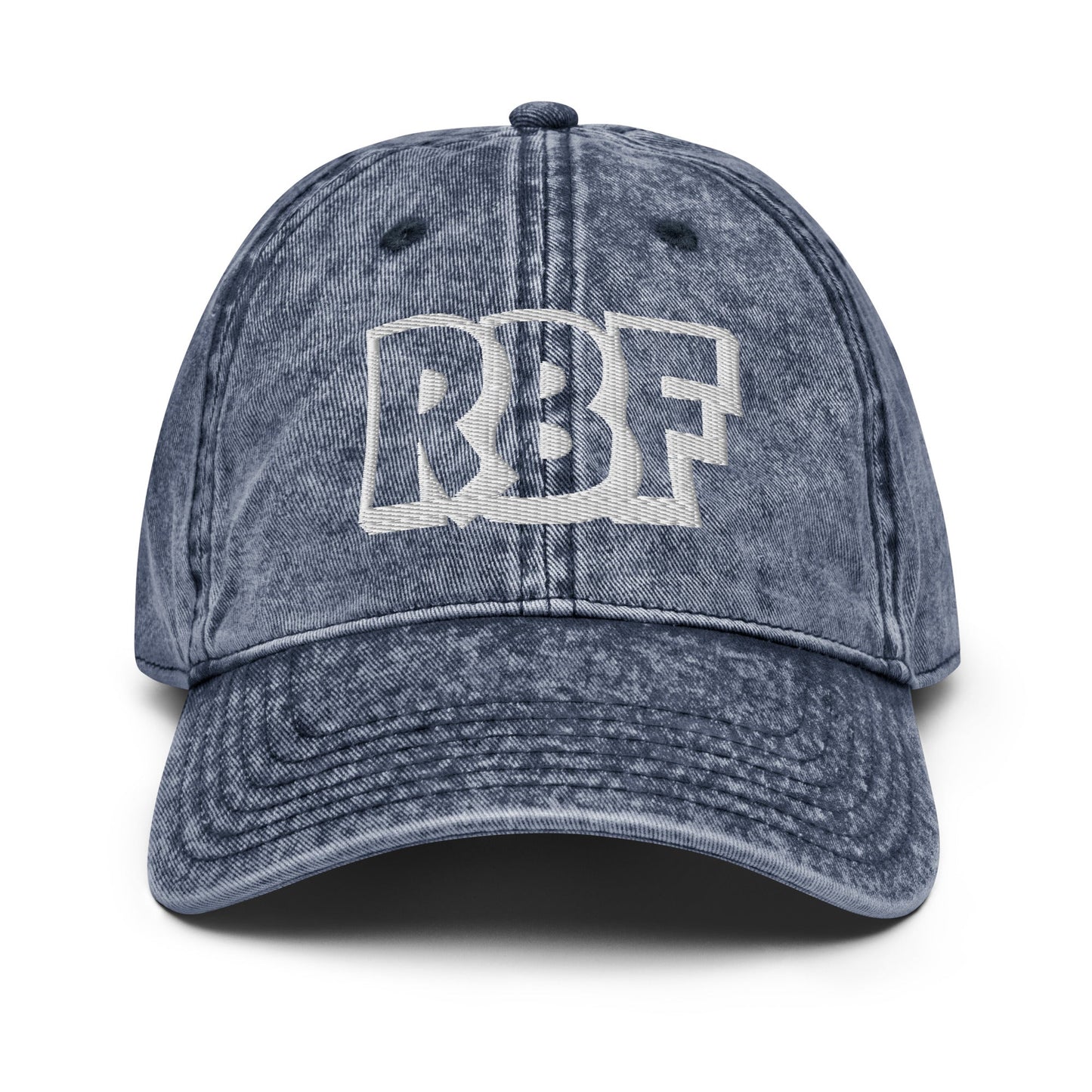 Navy RBF Vintage Baseball Cap – Resting Bitch Face Hat for Women Infidel Collective