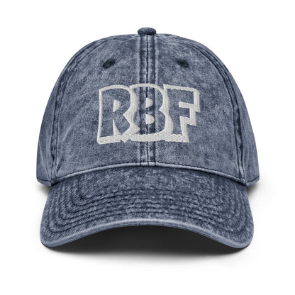 Navy RBF Vintage Baseball Cap – Resting Bitch Face Hat for Women Infidel Collective