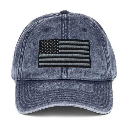 Vintage Tactical Old Glory Black & Grey USA Flag on 6 Colors of Hats  Infidel Collective