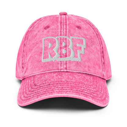 Pink RBF Vintage Baseball Cap – Resting Bitch Face Hat for Women Infidel Collective