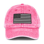 Vintage Black and White USA Flag Ball Cap – Patriotic Hats for Men & Women  Infidel Collective