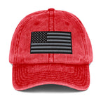Vintage Tactical Old Glory Black & Grey USA Flag on 6 Colors of Hats  Infidel Collective
