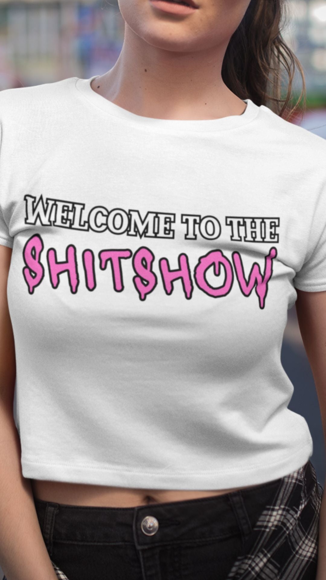 Crop Top  Crop Top NSFW – Welcome to the Shitshow Graphic Shirt for Women Infidel Collective